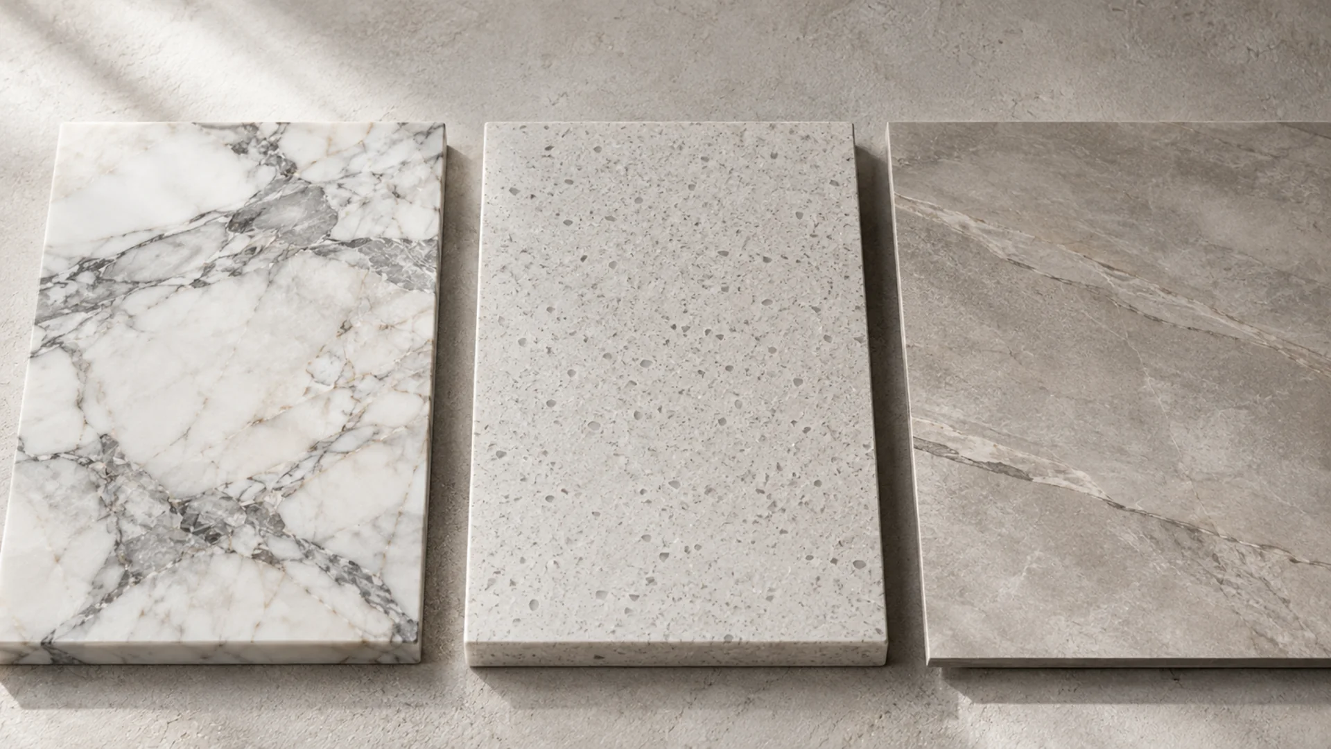 Piatră naturală vs gresie vs cuarț vs ceramică – care e diferența reală?